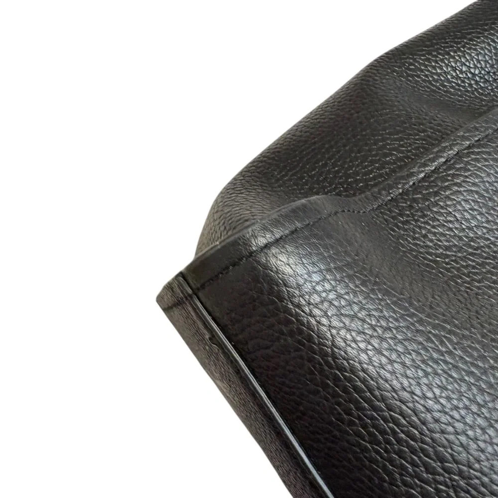Tory Burch Britton black leather and silver tote and shoulder bag